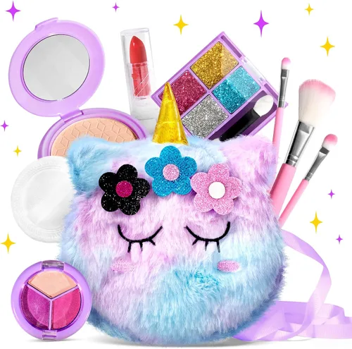 Miniatura 9 de ULOVEME Kit de Maquillaje Real para Niñas - Real, No Tóxico, Juguete de Maquillaje Lavable - Regalo de Juguetes Umicorn para Niñas de 3 4 5 6 7 8 9