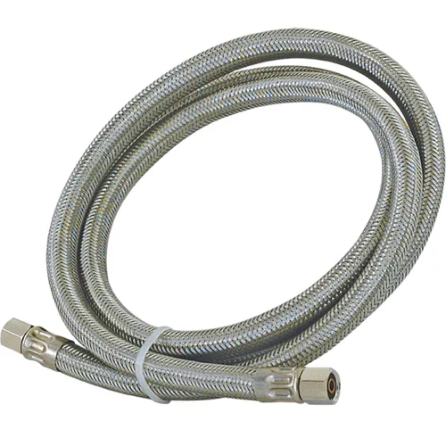 Miniatura 7 de Eastman Conector flexible para máquina de hielo de 20 pies, conexión de compresión de 1/4 pulgadas x 1/4 pulgadas, acero inoxidable trenzado