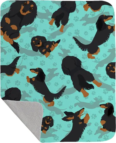 Miniatura 33 de Caroline's Treasures MLM1042LQB Airedale Terrier - Manta acolchada de 50 x 60 pulgadas, diseño de ilustraciones para cama, sofá, suave y ligera