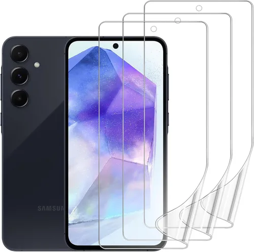 Miniatura 16 de Paquete de 3 protectores de pantalla compatibles con Samsung Galaxy S21 FE 5G de 6.4 pulgadas, película de hidrogel de TPU suave transparente HD