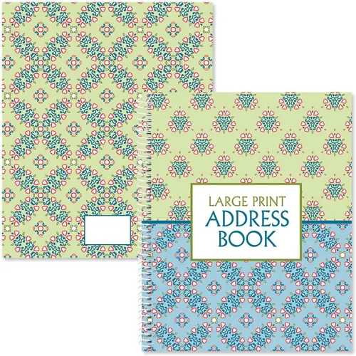 Miniatura 5 de Current Fresh Patterns - Libro de direcciones de letra grande, 56 páginas, encuadernado en espiral grande de 7" x 8.5", organizador de cubierta