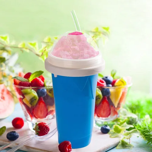 Miniatura 7 de REGNBUE Slushy Maker - Vaso mágico para hacer jugo, leche, yogur, helado, taza refrescante con tapa y popote para niños, amigos, familia
