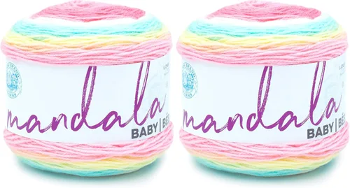 Miniatura 17 de Lion Brand Yarn (1 madeja) Mandala Baby Yarn, Wishing Well, 1770 pies (paquete de 1)