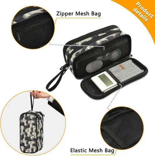 Miniatura 2 de MNSRUU Estuche grande para lápices, estuche de lápices estético de ovejas de animales, organizador de marcadores, caja de lápices para niñas, niños