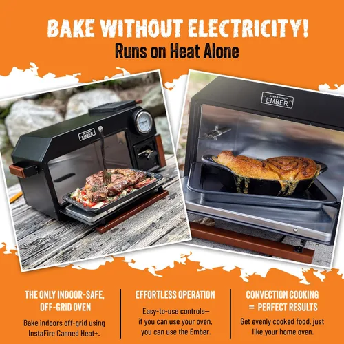 Miniatura 3 de Horno InstaFire Ember (compacto, fuera de la red, camping, emergencia)