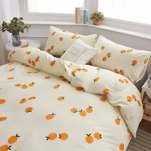 Miniatura 3 de LAMEJOR - Juego de funda de edredón, ropa de cama de microfibra (1 funda de edredón y 2 fundas de almohada) Amarillo