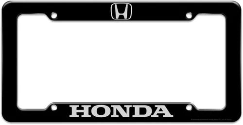 GRAPHICS & MORE Marco de etiqueta de placa de matrícula con logotipo de Honda