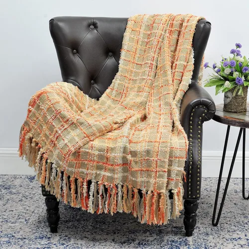 Miniatura 2 de BNF Home cobija de Chenille para sofá, multicolor (50" x 60")