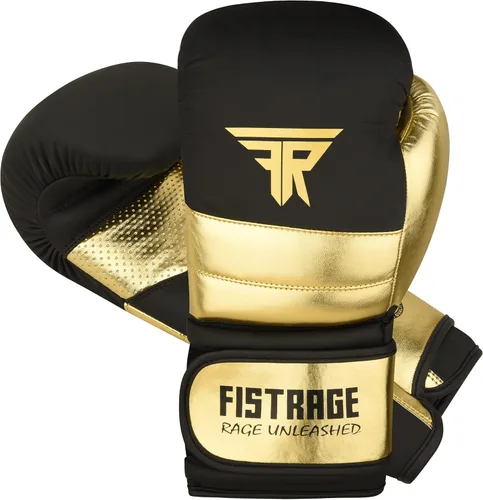 Miniatura 8 de FISTRAGE - Guantes de boxeo de cuero metálico para entrenamiento de artes marciales mixtas, Muay Thai, Kick Boxing, Sparring, bolsa pesada, guantes