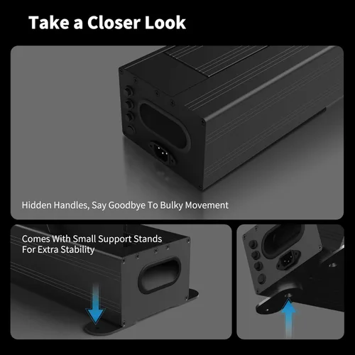 Miniatura 7 de LeApex - Pantalla de proyección retráctil eléctrica de cristal negro ALR de 110 pulgadas, pantalla inteligente 3D activa para proyectores