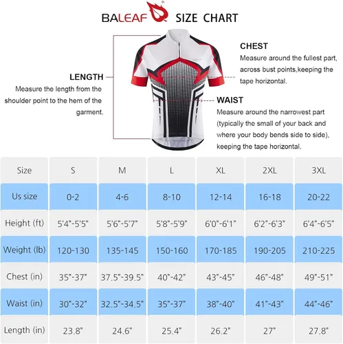 Miniatura 7 de BALEAF Men's Cycling Jersey Short Sleeve Bike Shirts 4 Pockets Road Biking Tops Full Zip Clothing MTB Breathable UPF 50+