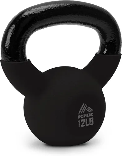 Miniatura 11 de RBX Pesa rusa de neopreno, mango ancho, núcleo de hierro, parte inferior plana, ideal para todos los niveles de fitness