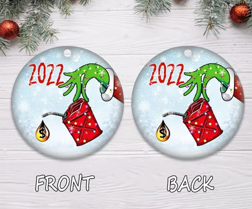 Miniatura 3 de Divertido adorno para árbol de Navidad de gas 2022, adornos de árbol de Navidad de gas aspirado, accesorios divertidos de cerámica para colgar