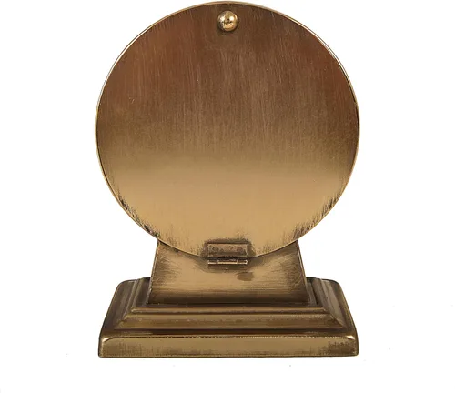 Miniatura 7 de Creative Co-Op Reloj decorativo de metal con acabado dorado