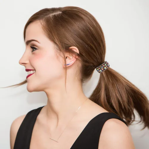 Miniatura 6 de Paquete de 4 pinzas para el cabello con diamantes de imitación para cola de caballo alta, pinzas antideslizantes con diamantes de imitación