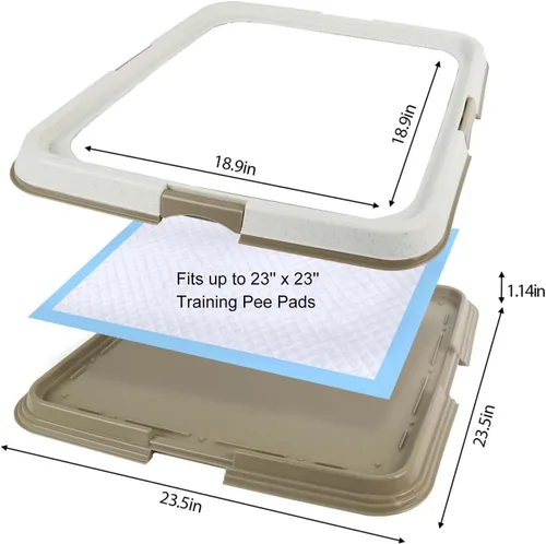 Miniatura 2 de Pawise Soporte para Almohadillas de Orina para Perros para Cachorros, Bandeja Soporte para Almohadillas de Cachorros, Almohadilla de Entrenamiento