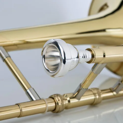 Miniatura 5 de Glory - Trombón profesional plateado con boquilla de 12c