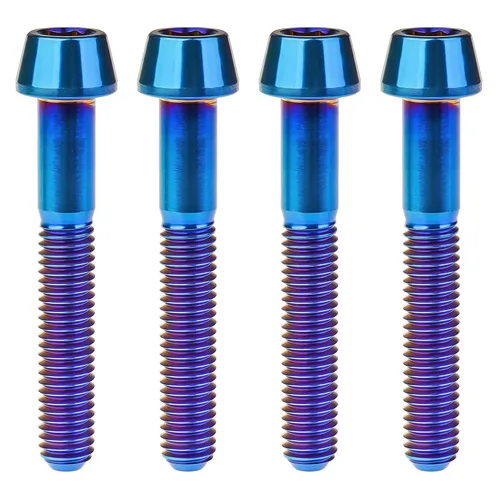 Miniatura 43 de Titanio Ti M6 x 10 16 18 20 25 30 35 40 45 50 55 60 2.559 in Allen - Tornillos hexagonales de 2.559 in, tornillos cónicos, paquete de 4