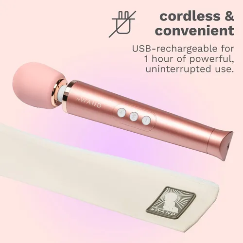 Miniatura 6 de Le Wand - Masajeador personal pequeño para mujeres y hombres - Masajeador de varita vibratoria con 10 velocidades ruidosas y 6 patrones de vibración