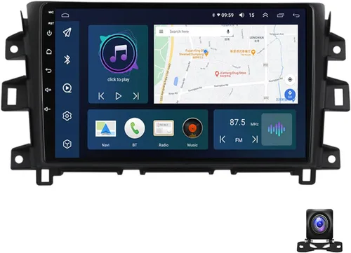 Miniatura 7 de Estéreo de coche doble DIN 9 pulgadas pantalla táctil coche reproductor MP5 navegación GPS para Nissan Navara NP300 2011 ~ 2016 con cámara