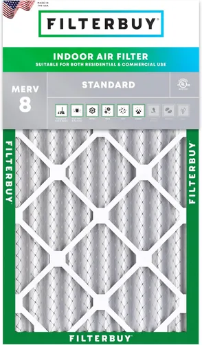 Miniatura 15 de Filterbuy - Filtro de aire MERV 8 de 8x14x1, defensa esencial contra el polvo y las alergias (1 unidad), filtros plisados electrostáticos