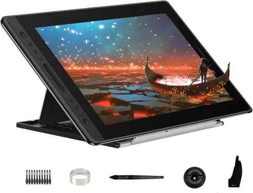 Miniatura 11 de HUION KAMVAS 16 (Gen 3) - Tableta de dibujo con pantalla, tableta gráfica QHD de 15.8 pulgadas 2.5K con vidrio laminado completo antideslumbrante