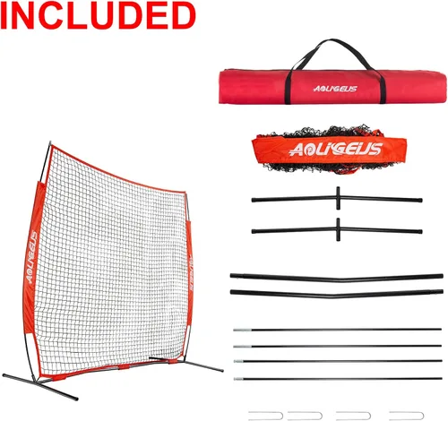 Miniatura 6 de Red de Barrera Deportiva, Red Deportiva, Red de Respaldo de Barricada, Perfecta para Béisbol, Sóftbol, Fútbol, Baloncesto, Lacrosse