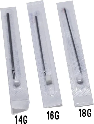 Miniatura 3 de Kit de 12 piercings para tabique, clicker, aro de nariz, aro de herradura, barra circular de tamaño mixto, agujas de perforación de acero quirúrgico
