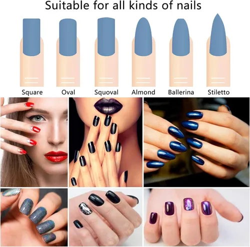 Miniatura 6 de 6 Pack de Limas de Uñas de Cristal con Estuche, Juego de Limas de Uñas para Dedos, Limas de Uñas de Doble Cara, Cuidado Profesional de Manicura