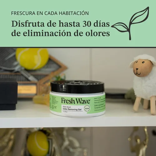 Miniatura 5 de Fresh Wave Gel eliminador de olores, 7 onzas, paquete de 3 absorbentes de olores para el hogar, alivio de olores más seguro, eliminador de olores