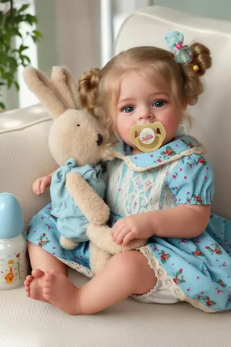 JIZHI Muñecas de Bebé Reborn Realistas - Muñecas de Bebé Recién Nacido Realistas de 18 Pulgadas Niña Rubia Hechas a Mano Muñecas de Niños Pequeños