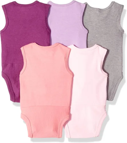 Miniatura 2 de Hanes Body unisex para bebé sin mangas Ultimate Flexy para niños y niñas paquete de 5