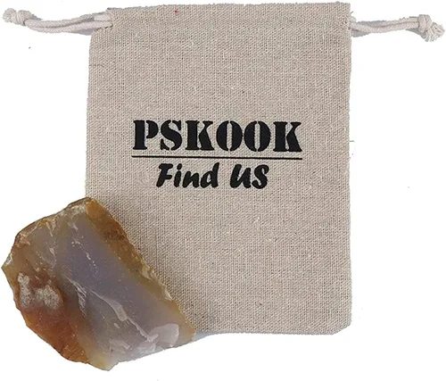 PSKOOK Kit de golpeador de acero de pedernal para fuego primitivo, piedra de pedernal inglesa (pedernal, 1 unidad)