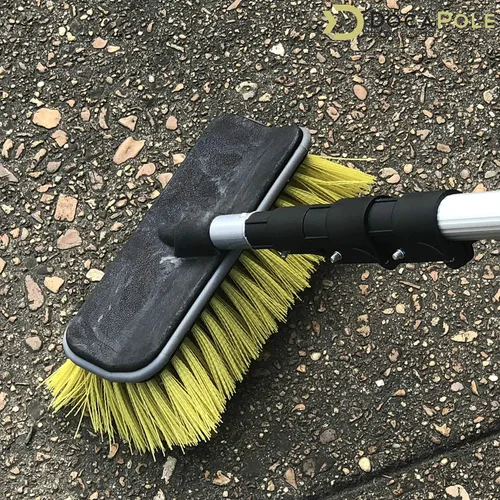 Miniatura 5 de DOCA - Cepillo de limpieza para poste de extensión de mango largo, escoba al aire libre y cepillo para fregar para suelo de casa, cubierta, patio