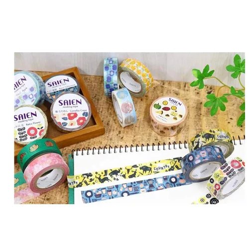 Miniatura 8 de Kamiiso Cinta Washi de pájaro de gaviota de 0.787 in Saien para álbumes de recortes, diario, álbum de fotos DIY