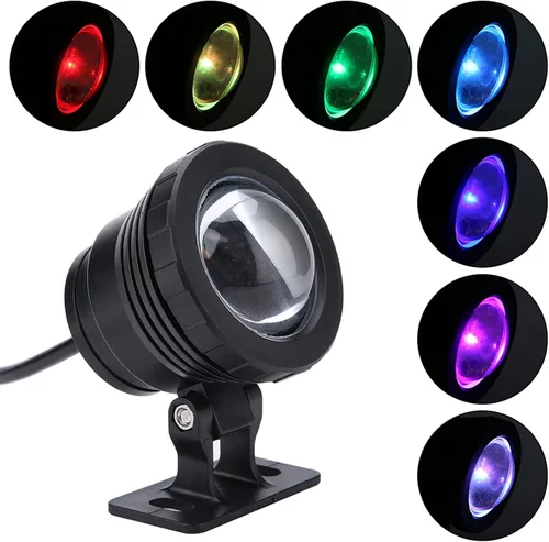 Miniatura 4 de Luces de estanque, LED sumergibles bajo el agua, coloridos focos de paisaje con control remoto para pecera, luces de fuente para peces, acuario, 5W