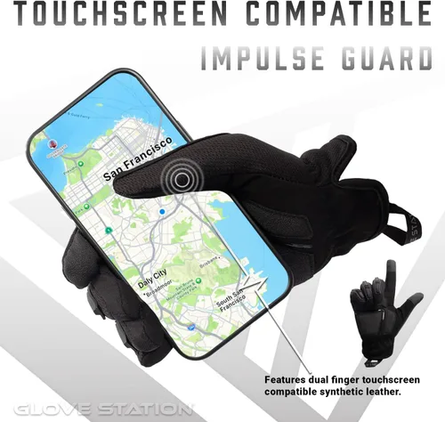 Miniatura 4 de Glove Station - Guantes de protección de impulso para hombre - Guantes de trabajo para pantalla táctil ideales para deportes y exteriores