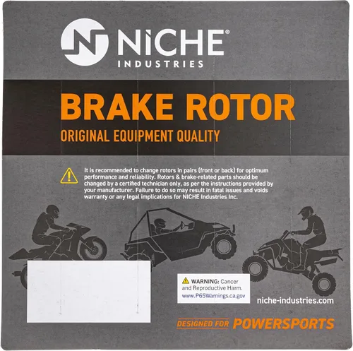 Miniatura 2 de NICHE Juego de rotores de freno delantero trasero para Polaris Sportsman 850 550 Scrambler 1000 850 5250205