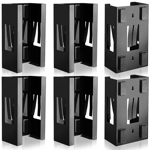 Miniatura 9 de Lounsweer 2 soportes magnéticos dispensadores de guantes de montaje en pared, cajas de guantes de calidad comercial, toallitas, papel para caja