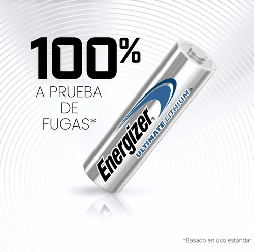 Miniatura 6 de Energizer Ultimate Lithium AA Baterías (paquete de 4), Baterías de litio doble A de 1.5V