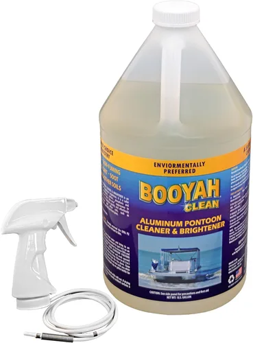 Booyah Clean Limpiador y abrillantador de pontón de aluminio - Limpiador de aluminio preferido ambientalmente - Sin ácido, elimina la oxidación