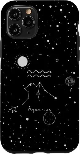 Miniatura 28 de Funda estética con signo del zodiaco celestial para iPhone 12 mini Acuarario