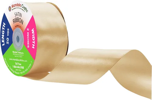 Miniatura 131 de Mandala Crafts Cinta de satén verde manzana para manualidades, cintas de tela de 1.5 pulgadas de ancho de 50 yardas para envolver regalos, ramos