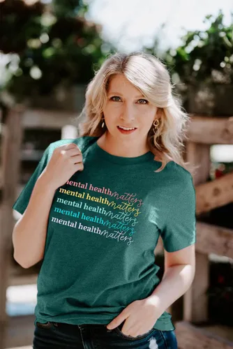 Miniatura 4 de KIDDAD Mental Health Matters - Camiseta de terapeuta para mujer, camiseta casual de manga corta para psicólogo