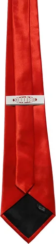 Miniatura 4 de Soophen corbata para hombre 3.75 pulgadas de color sólido