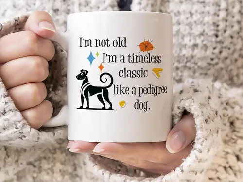 Miniatura 4 de Timeless Classic Pedigree Dog Coffee Cup Divertido regalo retro para los amantes del té Regalo de cumpleaños o día de la madre para mamá