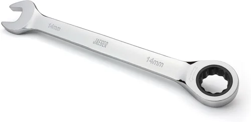 Miniatura 25 de Jaeger Llave de trinquete de 5/8 pulgadas con precisión de trinquete de 90 dientes y acero pulido endurecido para proyectos con espacios reducidos