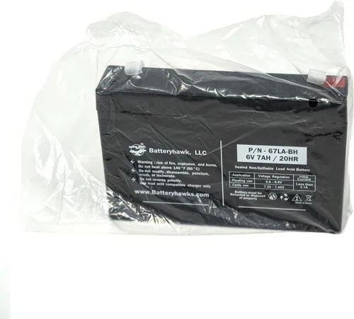 Miniatura 5 de Battery Hawk UB670 ELB-0607 plomo ácido 6V 7AH SLA WP7-6 EMB-0606 sellado para señal de salida luz de emergencia BAT67 7000mah