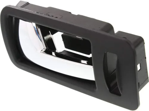 Miniatura 6 de Para Ford Mustang 2005-2014 Manija de puerta interior delantera, lado del conductor, bisel negro con palanca cromada Con orificio de bloqueo