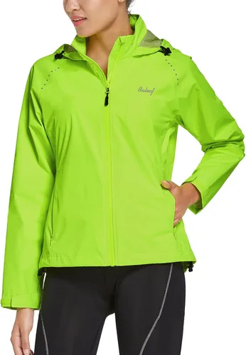 Miniatura 2 de BALEAF Women's Cycling Rain Jackets Waterproof Windbreaker Running Jackets Reflective Rain Gear Packable Lightweight Hooded